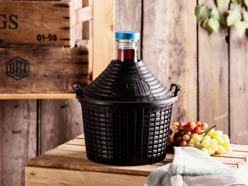 Balon do wina Browin 5 L w koszu plastikowym