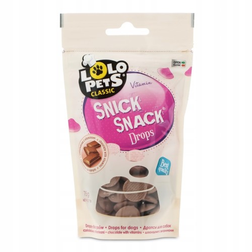 Dropsy czekoladowe z witaminami Lolo Pets Classic 75 g