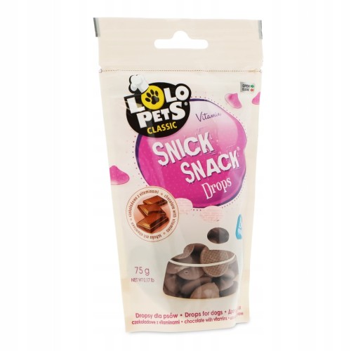 Dropsy czekoladowe z witaminami Lolo Pets Classic 75 g