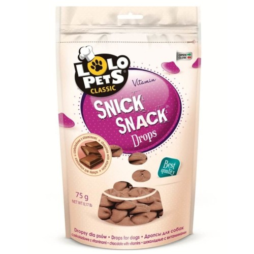 Dropsy czekoladowe z witaminami Lolo Pets Classic 75 g