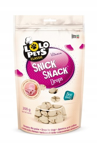 Lolo Pets Classic Dropsy o smaku szynki z witaminami 200g
