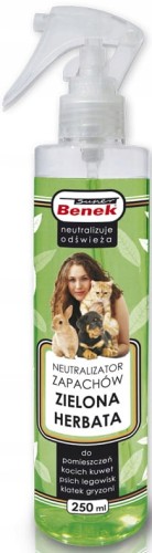 Super Benek spray neutralizator zapachów zielona herbata 250 ml do kuwety