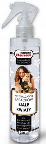 Super Benek neutralizator Białe Kwiaty spray do kuwety dla kota 250 ml