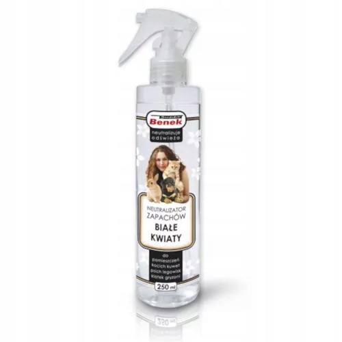 Super Benek neutralizator Białe Kwiaty spray do kuwety dla kota 250 ml