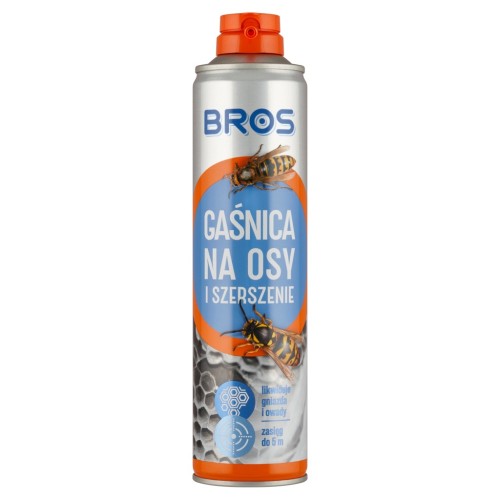 BROS gaśnica na osy i szerszenie do likwidacji gniazd zasięg do 5 m 300 ml