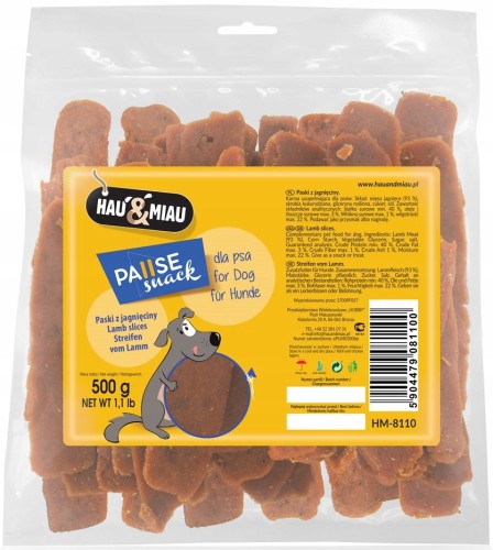 Paski z jagnięciny Hau&Miau HM-8110 500g