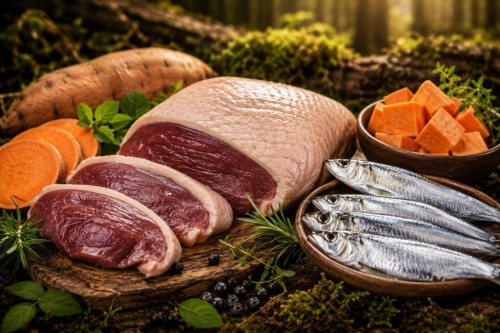 LEŚNA POLANA Kaczka z Sardynkami Bezzbożowa dla kota sterylizowanego 1,5 kg