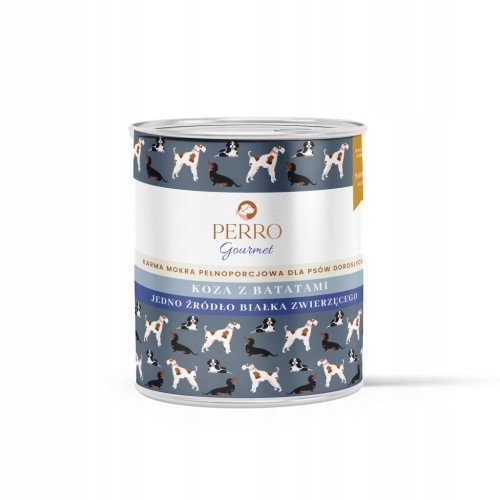 Mokra karma dla psa Perro Gourmet koza z batatami 800g