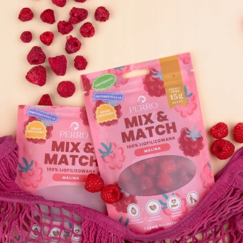 Przysmaki liofilizowane Malina 15g Perro MIX & MATCH