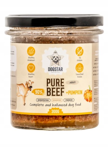 DOGSTAR mokra karma dla psa Pure Beef pełnoporcjowa wołowina 300g