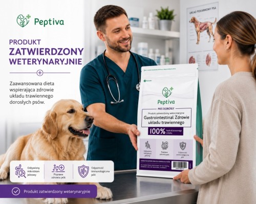 PEPTIVA Karma dla psa Gastrointestinal Zdrowie układu trawiennego 1,5 kg