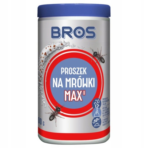 BROS Proszek na mrówki MAX, dwa rodzaje przynęty, 100 g