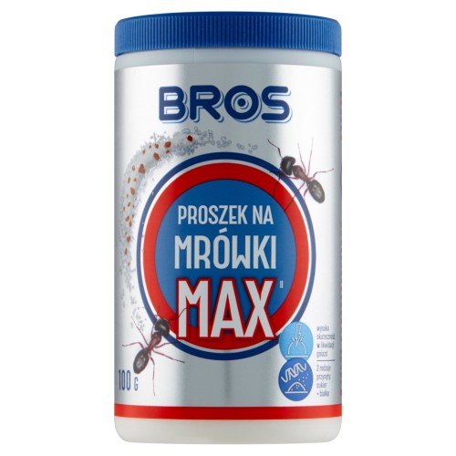 BROS Proszek na mrówki MAX, dwa rodzaje przynęty, 100 g