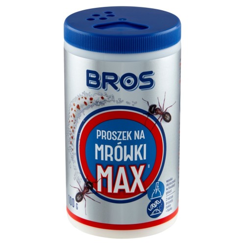 BROS Proszek na mrówki MAX, dwa rodzaje przynęty, 100 g