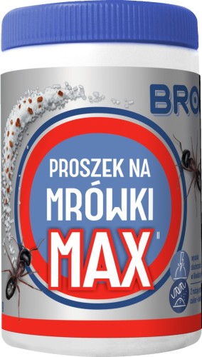 BROS Proszek na mrówki MAX, dwa rodzaje przynęty, 100 g