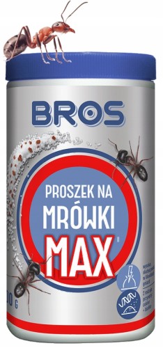 BROS Proszek na mrówki MAX, dwa rodzaje przynęty, 100 g