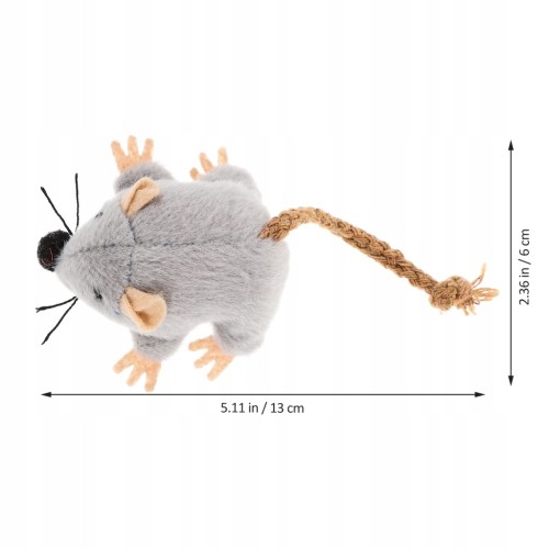 Trixie zabawka mysz pluszowa z kocimiętką 7 cm
