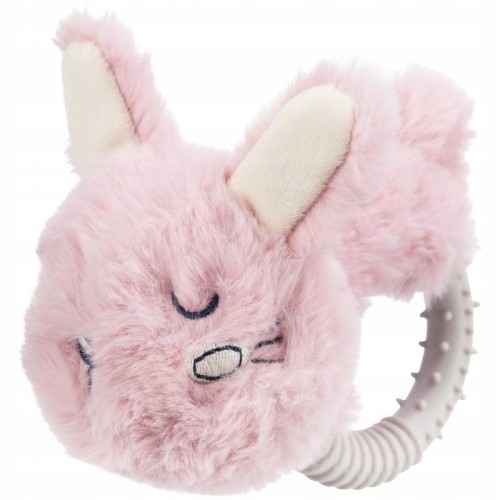 Zabawka pluszowa Trixie Gryzak królik różowy 14 cm