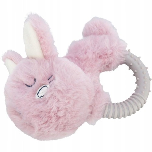 Zabawka pluszowa Trixie Gryzak królik różowy 14 cm